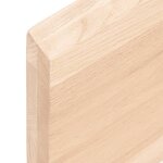 vidaXL Dessus de table 80x60x(2-4) cm bois de chêne massif non traité