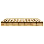 vidaXL Cadre de lit sans matelas 150x200 cm bois massif de chêne