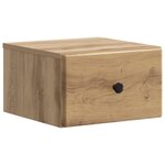 vidaXL Cabinet de chevet mural Chêne artisanal 34 5 x 33 x 20 cm