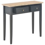 vidaXL Table de console et coiffeuse Noir 79x30x74 cm Bois