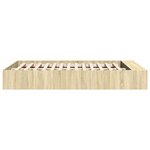 vidaXL Cadre de lit chêne sonoma 160x200 cm bois d'ingénierie