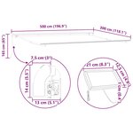 vidaXL Auvent manuel rétractable avec LED anthracite blanc 500x300 cm