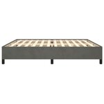 vidaXL Cadre de lit sans matelas gris foncé 200x200 cm velours