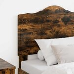 vidaXL Tête de lit avec tête de lit Chêne fumé 90 cm Bois d'ingénierie