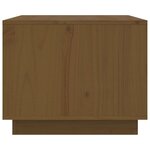 vidaXL Table basse Marron miel 80x50x40 cm Bois massif de pin