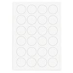 Étiquette rectangulaire polyester transparent mat 210x297 mm (lot de 25)