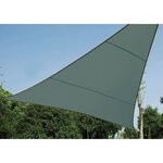 Perel Voile d'ombrage triangulaire 3 6 m Gris vert