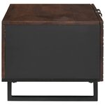 vidaXL Table basse Marron et Noir 80 x 50 x 40 cm