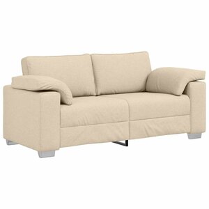 vidaXL Canapé Crème 180 x 77 x 82 cm tissu