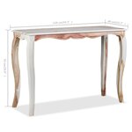vidaXL Table console Bois massif 110x40x76 cm