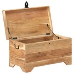 vidaXL Coffre de rangement Bois d'acacia solide