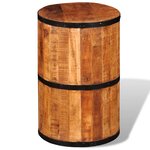vidaXL Tabouret de bar Bois de manguier brut