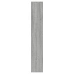 vidaXL Armoire à chaussures miroir 3 niveaux Sonoma gris 63x17x102 5cm