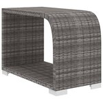 Vidaxl salon de jardin 8 pièces avec coussins résine tressée gris