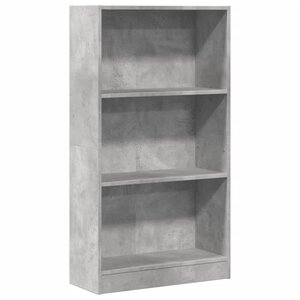 vidaXL Bibliothèque gris béton 60x24x109 cm bois d'ingénierie