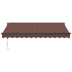 vidaXL Auvent rétractable automatique marron 350x250 cm