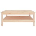 vidaXL Table basse 100x100x40 cm Bois de pin massif
