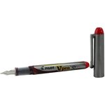 Stylo Plume Jetable V-Pen SILVER pointe moyenne Rouge PILOT