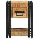vidaXL Cabinet de chevet 2 Pièces 30 x 30 x 40 cm bois de manguier massif