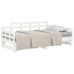 vidaXL Lit coulissant sans matelas blanc 2x(90x190) cm