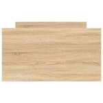 vidaXL Cadre de lit avec tiroirs sans matelas chêne sonoma 90x190 cm