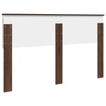 vidaXL Tête de lit Chêne brun 150 cm Bois d'ingénierie