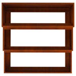 vidaXL Cache-pot de jardin Rouillé 90 x 90 x 35 cm Acier patiné