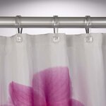 Sealskin rideau de douche spa 180x200 cm rose et blanc