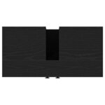 vidaXL Armoire lavabo de salle de bain chêne noir 60x30x60 cm