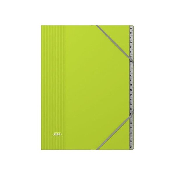 Trieur COLOR LIFE 24 compartiments Alphabétique carte pelliculée 7/10e Coloris Aléatoire ELBA