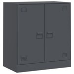 vidaXL Buffet anthracite 67x39x73 cm acier
