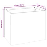 vidaXL Cache-pot de jardin Anthracite 50 x 32 x 40 cm