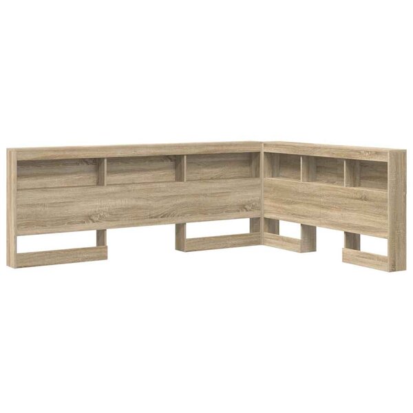 vidaXL Tête de lit de rangement Chêne sonoma 140 cm Bois d'ingénierie