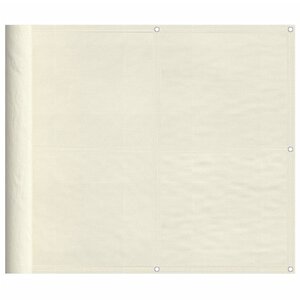 vidaXL Écran de balcon crème 90x800 cm 100 polyester oxford