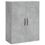 vidaXL Armoire murale gris béton 69 5x34x90 cm bois d'ingénierie