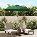 vidaXL Parasol d'extérieur avec mât en aluminium 270 cm Vert