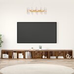 vidaXL Meuble TV 3 Pièces Vieux bois 37 x 35 x 107.5 cm Bois stratifié