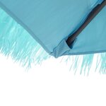 vidaXL Parasol de jardin avec mât en acier bleu 269x269x235 cm