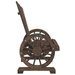 vidaXL Salon de jardin 3 Pièces bois de sapin massif