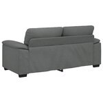vidaXL Canapé à 2 places gris foncé 180x81x84 cm tissu