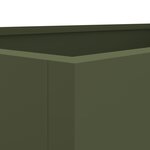 vidaXL Jardinière vert olive 62x30x29 cm acier