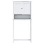 vidaXL Armoire pour machine à laver BERG blanc bois massif