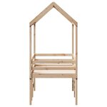 vidaXL Lit haut avec toit 80x200 cm bois de pin massif