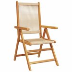 vidaXL Ensemble de salle à manger pour jardin 5 Pièces Beige