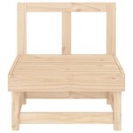 vidaXL Canapés centraux de jardin 2 Pièces bois de pin massif