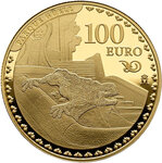 Pièce de monnaie en Or 100 Euro g 6.75 Millésime 2026 Antoni Gaudi PARK GUELL (PRÉCOMMANDE)