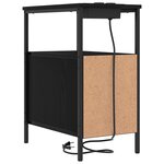 vidaXL Cabinet de chevet Chêne noir 30 x 48 x 61 cm Bois d'ingénierie