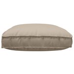 vidaXL Coussin de palette pour siège Taupe 120x80x12 cm en tissu Oxford