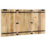 vidaXL Tête de lit 160 cm bois de manguier brut massif