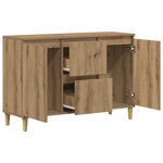 vidaXL Buffet chêne artisanal 102x35x70 cm bois d'ingénierie